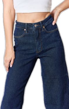 Modern Cropped High Waist Jeans Relaxed Fit, Modern High Waist Relaxed Fit Cropped Jeans, Solid Denim Workwear Bottoms, Fitted High-waisted Jeans For Business Casual, Classic Blue High Waist Flare Jeans, Solid Denim Bottoms For Workwear, Classic High Waist Blue Flare Jeans, Modern Blue Cropped Leg Bottoms, Modern High Waist Dark Wash Cropped Jeans