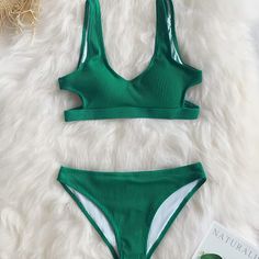 Cute 2 Piece Swim Suit Swimwear 2023, Cutout Tank Top, Feather Yarn, Cupshe Swimsuits, Two Piece Swimwear, Low Waist, Live Life, Women Swimsuits