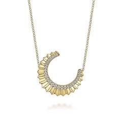 Elegant White Gold Crescent Jewelry, Elegant Crescent White Gold Jewelry, Luxury White Gold Necklace With Moon Charm, Elegant Yellow Gold Semi-circle Jewelry, Elegant White Gold Necklace With Moon Charm, Elegant Round Moon Charm Necklace, Elegant Round Necklace With Moon Charm, Elegant Gold Crescent Diamond Necklace, Elegant Crescent Jewelry With Diamond Accents