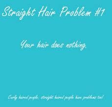 a blue book cover with the words straight hair problem 1 your hair does nothing