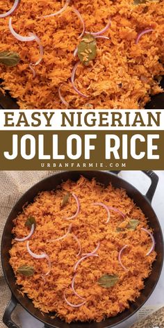 Elevate your recipes for dinner with this Easy Nigerian Jollof Rice! This party jollof is a weeknight dinner idea made in one pot, featuring tomato and pepper-infused rice. Ready in just 30 minutes, it’s layered with flavors, including a crispy rice base that’s irresistible!