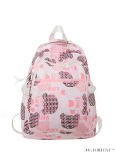 BagForLove - Classic Preppy Backpack with Letter & Cartoon Graphics â Multi-pocket Design Product Description Color Multicolor Strap Type Double Handle Composition 100% Polyamide Pattern Type Colorblock Bag Size Medium Material Polyamide Style Preppy Closure Type Zipper Type Classic Backpack Size Chart INCH CM Handle Height Strap Length Bag Height Bag Width Bag Length 2.8 inch 31.5 inch 16.9 inch 5.5 inch 11.8 inch Handle Height Strap Length Bag Height Bag Width Bag Length 7 cm 80 cm 43 cm 14 cm 30 cm Details Pictures Similar Products h2 { text-align: center; } /* æ¢è¡ */ li{ white-space: normal; word-break: break-all; word-wrap: break-word; } .red-box { width: 100%; display: flex; flex-direction: row; flex-wrap: wrap; justify-content: center; } .red-box > div { width: 190px; height: 2 Pink Backpack With Pockets, White Backpack With Pockets For Back To School, Trendy White Backpack With Pockets, Trendy Pink Backpack With Pockets, Casual Pink Backpack With Zipper Pocket, Preppy Backpack, Cartoon Graphics, Classic Preppy, Style Preppy