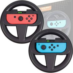 two steering wheel covers for the nintendo wii