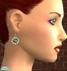 Ses' Pacific Ocean Opal Earrings Black Stone Earrings, Electronic Art, Triangle Earrings, Opal Earrings, Red Stone, The Sims Resource, Butterfly Earrings, Sims Resource, Sims 2