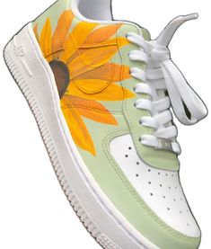 Green Hand-painted Low-top Sneakers, Green Hand Painted High-top Sneakers, Yellow Custom Sneakers With Artwork, Yellow Low-top Sneakers With Custom Artwork, Yellow Custom Sneakers With Artwork Round Toe, Hand Painted White Low-top Custom Sneakers, Artistic White Sneakers With Custom Artwork, Yellow Custom Artwork Sneakers With Round Toe, Custom Hand Painted Yellow Sneakers