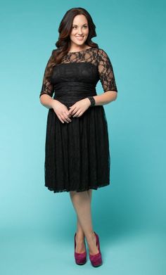 New! Kiyonna Dress Black Lace Luna Style Party Cocktail Size 2X Fit and Flare LBD was just added to eBay. Check it out! Dresses Bride, Plus Zise, Look Plus Size, Moda Chic, Shift Dresses, Plus Size Beauty, Cocktail Dress Lace, Bride Dresses, Look Plus