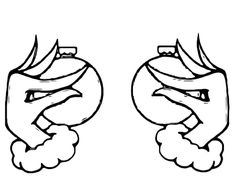 two cartoon hands with one holding the other