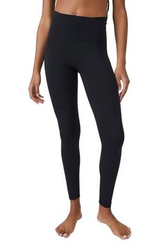 Work out or chill out in these smoothing high-waist leggings offered in an assortment of appealing hues. 24" inseam; 8 1/2" leg opening; 11" front rise; 14 1/2" back rise (size Medium) 79% polyamide, 21% elastane Machine wash, tumble dry By Free People; imported Never Better, Spring Wardrobe Essentials, Stirrup Leggings, High Waist Leggings, Free People Movement, Fp Movement, Spring Wardrobe, Wide Waistband, Curator Style