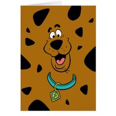 a card with an image of a cheetah wearing a blue ribbon and smiling