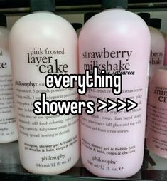 #shower #pink #cleangirl #coquette #vanilla #strawberry #beautyblog #girlblogger Philosophy Strawberry Milkshake, You Smell Like Strawberries, Coquette Shower Products, Shower Routine Coquette, Strawberry Quotes, Philosophy Strawberry Milkshake Body Wash, Philosophy Brand, Meaningful Wrist Tattoos, To Be Wanted