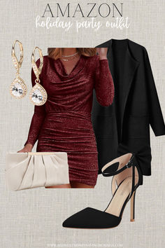 Winter outfits from Amazon for all occassions on the blog!

#winteroutfits #fallwinteroutfits #falloutfit #casualwinteroutfit #casualoutfit #trendymomoutfit #cozyoutfit #holiday #holidayparty #christmasparty #nye #newyearseve #nyeoutfit #heels #sparklydress Party Outfit Winter, Christmas Outfits Dressy, Trendy Mom Outfits, Winter Fashion Trends, Winter Party Outfit, Nye Outfits, Fashion Trends Winter, Holiday Party Outfit, Outfit Winter