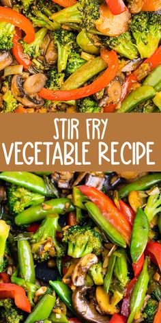 stir fry vegetable recipe with broccoli and peppers