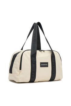 The Serena by Nakedvice is a duffle bag crafted from smooth crushed nylon. Featuring two large top handles and zip closure, The Serena is the perfect travel and overnight bag. Colour: IVORY Perfect Travel Bag, Overnight Bag, Suitcases, Travel Bag, Duffle Bag, Handles, Travel, Quick Saves