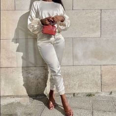 Jogger Xs Top S White Zara Pants For Loungewear, Zara White Loungewear Pants, White Letter Print Joggers Athleisure, Cream Cotton Joggers For Loungewear, Satin Jogger Pant, White Letter Print Sportswear Joggers, Cream Joggers, Zara Leather Pants, Zara Sweatshirt