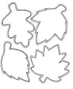 the cut out leaves are ready to be used in this crafting project for kids