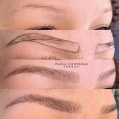 Brow Tattoo Permanent Makeup, Spmu Brows, Pmu Eyebrows, Cosmetic Tattoo Eyebrows, Makeup Pinterest, Semi Permanent Eyebrows, Brow Studio