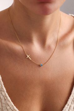 PERSONALIZED CROSS BIRTHSTONE   NECKLACE  Elevate your style and showcase your identity with our elegant Personalized  S'seways Birthstone Necklace. This exquisite piece of jewelry is designed to add a personal touch to your daily attire, making it a perfect accessory for any occasion, whether professional or casual. Introducing our "Side Cross with Birthstone Necklace" - a unique and symbolic accessory that seamlessly blends faith with personalization. Meticulously crafted, this necklace featur Cross Necklace With Birthstone For Gift, Cross-shaped Birthstone Necklaces As Gifts, Cross-shaped Birthstone Necklace For Gift, Necklace Christian, Silver Cross Necklace, Personalized Cross, Gold Gift Boxes, Christian Jewelry, Cross Jewelry