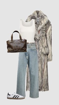 Mink Coat Outfit, Carrie Bradshaw Outfits, Fur Coat Outfit, Mink Coat, Coat Outfit, Outfit Trends, Carrie Bradshaw, Lookbook Outfits, Polyvore Outfits