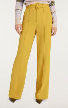 The luxuriously drapey Ester Pant exudes effortless elegance with its full length and wide leg design. The belted waist cinches for a flattering fit, while the lightweight crepe fabric adds a touch of sophistication. Perfect for any occasion, these trousers will take you from day to night with ease. Details Zipper fly with functional beltFabric: Drapey CrepeWide leg silhouetteRemovable belt detailsFull length Content and Care 69% Triacetate 31% PolyesterDry CleanImported Measurements 34in/86.36c Skirt Coverup, Short Denim Skirt, Evening Tops, Denim Outerwear, Day To Night, Tank Top Camisole, Leg Design, Effortless Elegance, Pleated Pants