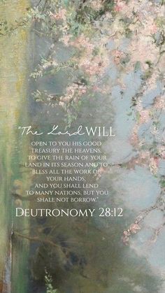 the lord will open to you in his good heart and he is able to heal us