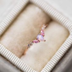 Marquise Rings, Dainty Opal Ring, Sweet Like Honey, Cute Promise Rings, Gold Opal Ring, Pink Opal Ring, Opal Wedding Band, Opal Ring Vintage, Rose Gold Opal Ring