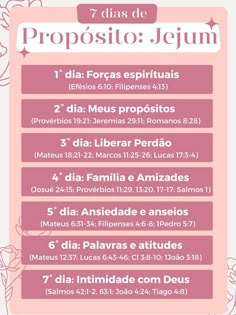 a pink poster with flowers and the words proposto jejum