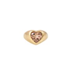 Details 14k gold morganite heart signet ring Available in 14k yellow, rose and white gold Handmade in USA Due to the nature of all gemstones, small variations in size, shape and color may occur and may not be exact as image shown Heart Shaped Stone Ring, Heart Gem Ring, Heart Signet Ring, Morganite Jewelry, Finger Bracelets, Diamond Signet Ring, Morganite Diamond, Quartz Crystal Necklace, Mini Hoop Earrings