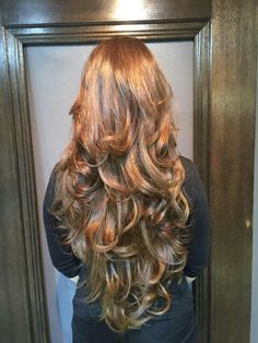 Long Thick Hair Layers Wavy, Waist Length Layered Hair, Long Layer Wavy Hair, Voluminous Long Hair, Types Of Haircut For Women Long Hair, Long Layers Wavy Hair, Trendy Layered Hairstyles, Wavy Layered Hair