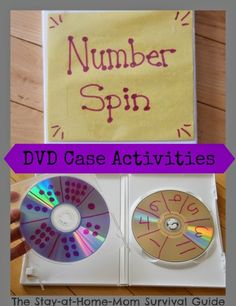 two dvd cases with the words number spin in front of them and on top of each other