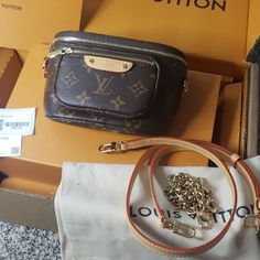 Louis Vuitton Mini Bumbag Gently Used Some Minor Fine Marks On Hardware. Some Parts Still Have Tape On Them. Full Inclusion! *Box *Original Shipping Box From Lv *Tags And Textile Card *Both Straps The Packing And Shipping Of This Item Will Be Videotaped. All Items Are Guaranteed Authentic. All Sales Final. Please Review All Photos Carefully. This Item Is Part Of Poshmark’s Authenticity Guarantied Program. It Will Be Shipped Directly To Poshmark Authentication Headquarters, And After It Is Authenticated, It Will Be Shipped To The Buyer Directly From Poshmark. Top Rated Trusted Poshmark Ambassador Louis Vuitton Small Crossbody, Small Crossbody Purse Louis Vuitton, Louis Vuitton Mini Bumbag, Louis Vuitton Bumbag Thegearboxxshop, Louis Vuitton Mini Bag Louis Vuitton Official, Bag Lady, Louis Vuitton, Brand New