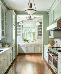 the kitchen is clean and ready to be used as an appliance for cooking