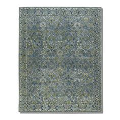 Sure to be the centerpiece of any room, the luxurious Quinn Rug is a bewitching sea of blues and greens. Its beautiful hand-tufted wool has been given a special wash to achieve its supple underfoot feel.  100% hand-tufted wool. 0.4" thick. Vacuum regularly; turn off the beater bar setting. Avoid direct and continuous exposure to sunlight. Do not pull loose ends; clip with scissors to remove. Rug pad recommended. Imported. A Frontgate exclusive. Rug With Teal, Dark Green Couches, Green Persian Rug, Bar Setting, Green Couch, Loose Ends, Blues And Greens, Green Hues, Green Tones