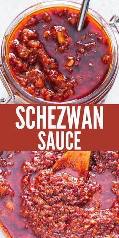 a jar of spicy schezwan sauce Homemade Chili Sauce, Asian Treats, Dried Red Chili Peppers, Chili Oil Recipe, Favorite Chili Recipe, Schezwan Sauce, Spicy Dipping Sauce, Hot Chili Sauce