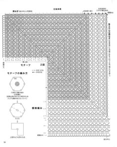 the diagram shows how to make a crochet pattern for a tablecloth or rug