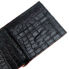 Light Brown Stomach Crocodile Skin Men's Wallet! Light Brown & Black   Constructed from genuine crocodile stomach skin leather ;  Two-tone finish:  brown on the outside and black on the inside ;  Bi-fold design;  Size closed: 4 3/8” x 3 ¾” (11 cm x 9.5 cm);  Provides 10 card slots and 2 bill compartments;  Hand-crafted wallet.   Crocodile leather is worth trying if you expect durability and allure from your wallet. Light Brown Stomach Crocodile Leather Wallet made by Bikerringshop is a designer Men's Wallet, Crocodile Skin, Crocodile Leather, Wallet Men, Light Brown, Leather Wallet, Card Slots, Slots, Two Tone