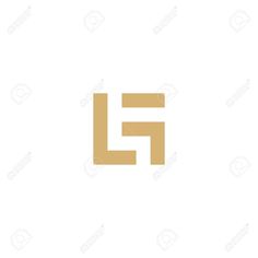 the letter f is made up of two letters, one in gold and the other in white