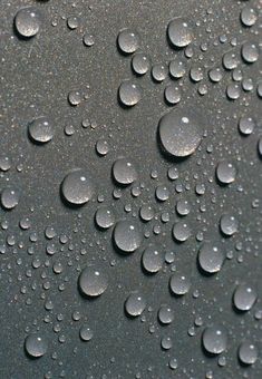 water droplets on the surface of a car