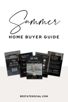 the summer home buyer guide is shown here