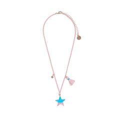 An ombre colored glitter resin star necklace will be a standout in any jewelry collection. Suspended from a pink chain this green to pink sparkly star charm is enhanced with a little pink tassel and tiny gold star charm.      Product Details:    Glitter Resin Star Pendant  Adjustable pink curb chain - 17.4-20 inch  Small gold star charm adornment  Pink tassel adornment  Gold finished metal clasp     About OOLY:    Ooly loves creating products that help people of all ages smile, explore thei Pink Chain, Star In The Sky, Pink Sparkly, Pink Tassel, Glitter Ombre, Ombre Color, Star Sky, Buy Buy Baby, Gold Star