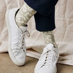 Psst…it's time to refresh your top drawer with a new pair of socks (like our Incognito Floral Dress Socks). | Men's Tie Bar: Incognito Floral Sage Dress Socks - Mens, In Sage Green, Cotton Pastel Socks, Beach Socks, Sage Green Dress, Wedding Socks, Floral Socks, Sage Dress, Men's Tie, Tie Bar, Dress Socks