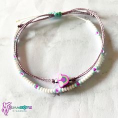 YOU CAN NOW SHOP ON MY NEW WEBSITE! www.summerstylebracelets.com This item is ready to ship! Customization is NOT available for this listing.  If you would like something custom, please send me a message!  This rainbow wax cord bracelet pack is the perfect gift for the rainbow lover in your life! Completely waterproof, adjustable so it will fit any size wrist. Just pull to close. All of my friendship bracelets are made with 100% cotton embroidery floss & my water proof jewelry is made with 100% waxed polyester cord. Any other supplies I use are all natural & eco friendly & everything is made in a smoke-free & pet-free home! Summer Heart Beads Adjustable Beaded Bracelets, Summer Friendship Bracelets With Heart Beads As Gift, Adjustable Summer Bracelet With Heart Beads, Summer Gift Bracelets With Heart Beads, Adjustable Heart Beads Bracelet For Summer, Purple Bracelet For Summer Gifts, Purple Beaded Bracelets For Beach In Summer, Summer Heart Beads Bracelet For Gift, Purple Beaded Bracelets For Beach And Summer