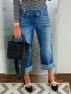 Lasaky - Relaxed Fit Denim Pants with a Feminine Touch Urban Jeans, Plain Jeans, Casual Denim Jeans, Ripped Pants, Jeans Outfit Women, Over 60 Fashion, Denim Patterns, Long Jeans, Diva Fashion