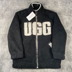 Item: Ugg Raquelle Logo Sherpa Fleece Jacket Full-Zip Women Style Code: 1135001 Condition: 100% Authentic. Brand New With Tags. Never Worn Size: Xs Women's Color: Black/White Seller Notes: -100% Trusted Seller. Your Satisfaction Is Very Important To Me! -Orders Before 8am Pst Will Ship Out Same Day; Orders After 8am Pst Will Ship Out Next Business Day, Guaranteed!(Special Requests Available, Please Ask!) -Shipping From California -Bundles Available!!! -All Sales Are Considered Final. Unless, Wro Ugg Jacket, Sherpa Fleece Jacket, Sherpa Fleece, Womens Uggs, Woman Colour, Women Style, Fleece Jacket, Active Wear, Bundles