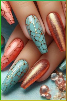 Crackle Nail Polish, Seashell Nails, Crackle Nails, Rainbow Nails Design, Sunny Vibes, Sweater Nails, Dope Nail Designs, White Nail Designs, Black Nail Designs