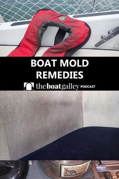 boat mold remedies on the back of a boat