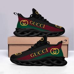 Gucci stripe max soul shoes sneakers luxury fashion  detail: Secure payment via Paypal ? Easy returns ? Fast Shipping Worldwide ? Click Now!  Type: Running shoes. Vamp:flyknit. Color: Custom pattern. 2 types of soles: Black and Best Sandals For Men, Gucci Stripe, Branded Shoes For Men, Jordan 13 Shoes, Sneakers Luxury, Soul Shoes, Gucci Brand, Shoes Gucci, Gucci Sneakers