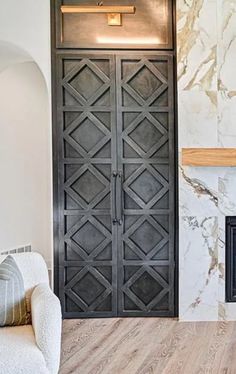 The Stacy Door Arch Sliding Door, Accent Doors Interior, Barn Door Styles, Mudroom Door, Decorative Doors, Chevron Door, Fox Den, Bifold Barn Doors, Laundry Tips