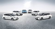 four toyota cars are shown with the words toyota to hike up to 53 % in prices from jan 1