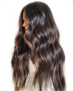 Brunette Hair Ombre, Earthy Brunette, Brown Long Hair, Hair Ombre, Brown Hair Balayage, Artistic Hair, Girl Stuff, Hair Color Trends, Brown Hair Colors