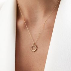 gold necklace, 14k gold necklace, necklace, 14k Gold Wreath Necklace Wreath Necklace, Sunshine Necklace, Gold Wreath, White Gold Chain, Gold Water, White Gold Chains, Minimalist Gifts, Solid Gold Rings, Affordable Luxury